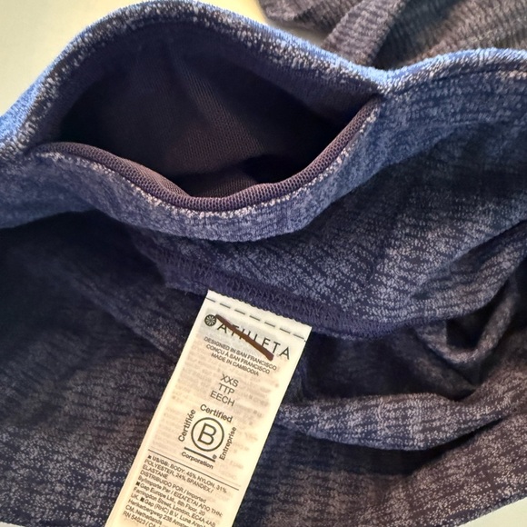 Athleta Elation Textured Straight Leg Pant Leggings Yoga XXS Athleisure NWOT - Picture 7 of 9